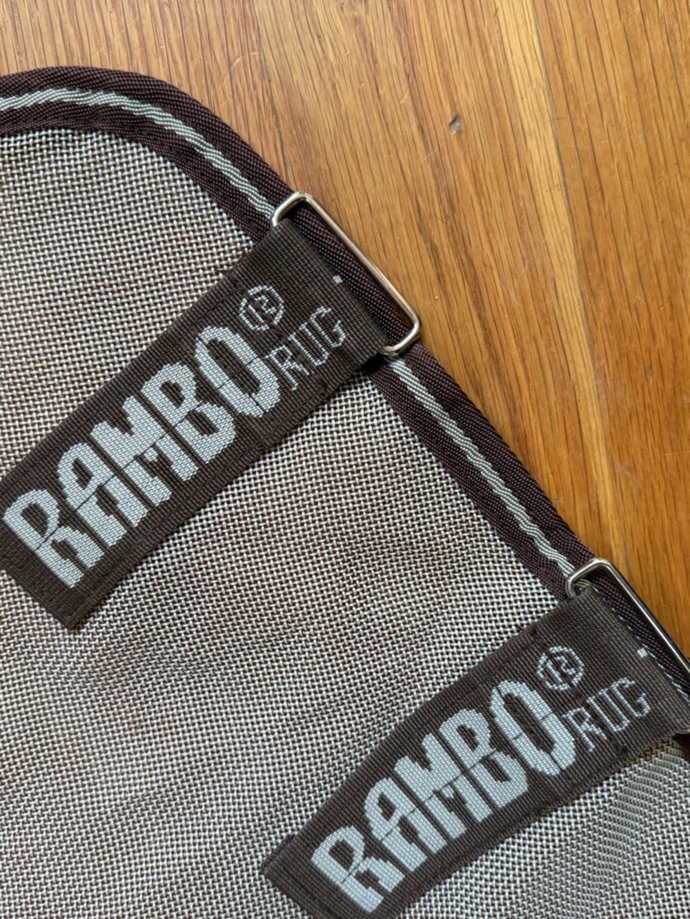 Rambo by Ireland Horse size M Brown mesh fly neck cover - never worn